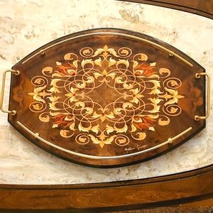 Vintage Authentic Giuseppe Mastelloni Tray. Made and bought in Sorento Italy.